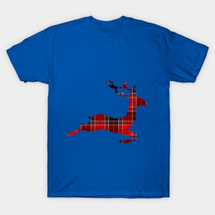 Christmas Running Deer T-Shirt